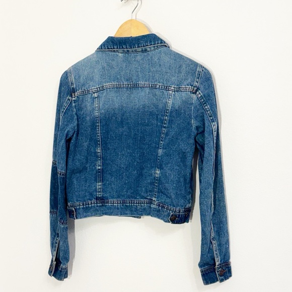 FREE PEOPLE “Rumors” Denim Jacket Button Front Size XS EUC - Picture 5 of 8